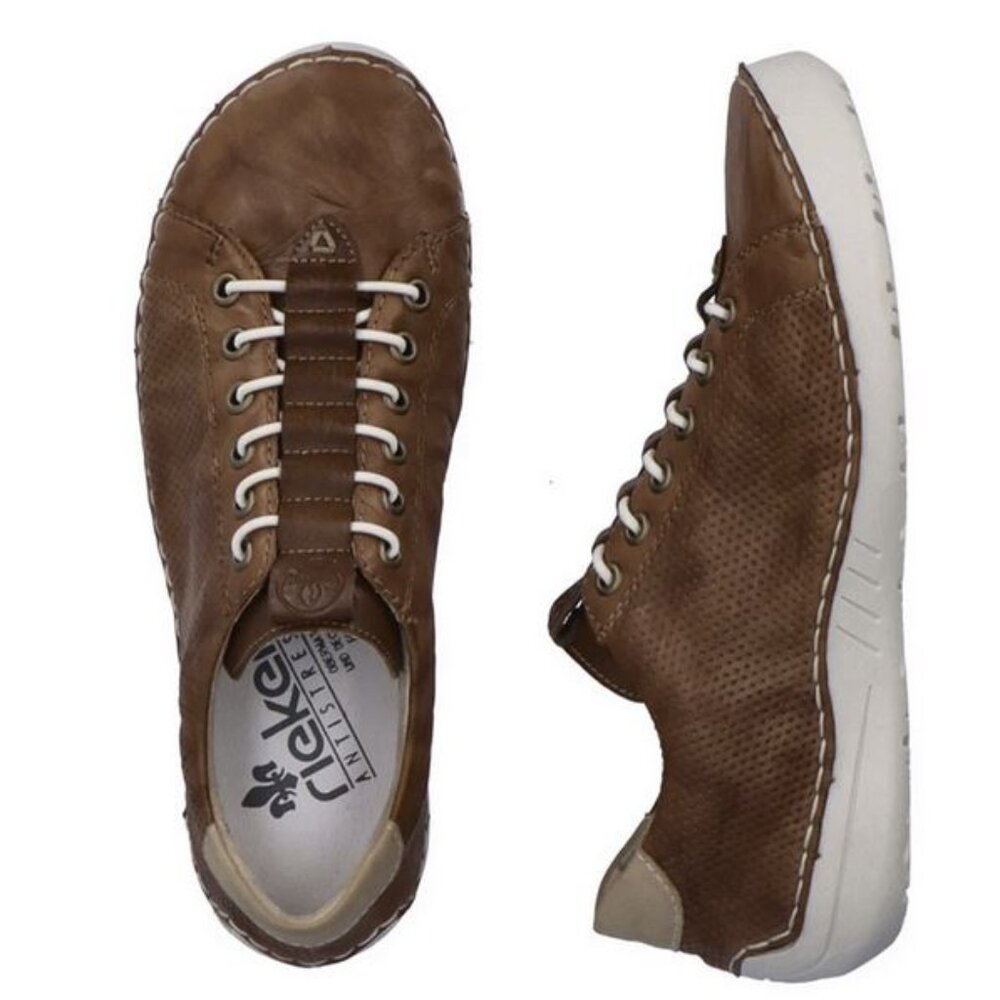 NWT Rieker Angela Antistress Brown Comfortable Shoes Sneakers Size 9